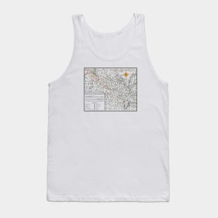 Battle of Alamance Map (Transparent) Tank Top